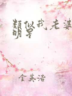 类似我老婆是大明星