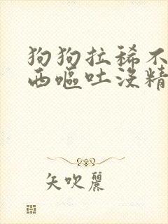 狗狗拉稀不吃东西呕吐没精神怎么办