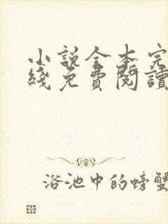 小说全本完结在线免费阅读