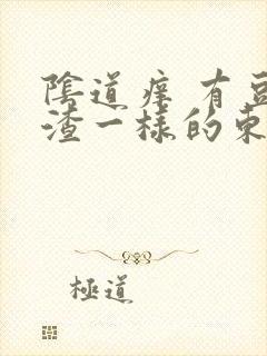 阴道痒 有豆腐渣一样的东西