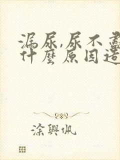 漏尿,尿不尽是什么原因造成的