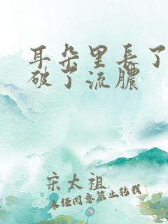 耳朵里长了个包破了流脓