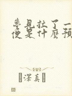 梦见拉了一堆大便是什么预兆