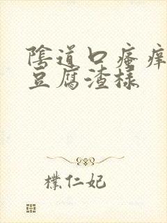 阴道口瘙痒白带豆腐渣样