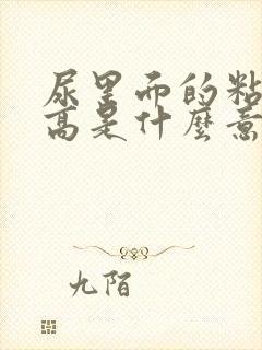 尿里面的粘液丝高是什么意思