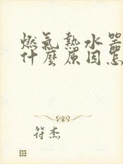 燃气热水器漏水什么原因怎么修