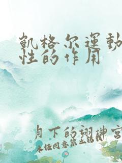 凯格尔运动对男性的作用