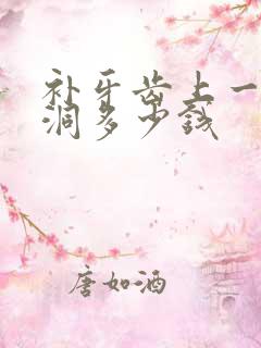 补牙齿上一个小洞多少钱