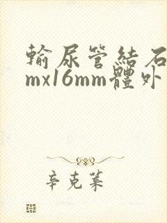 输尿管结石9mmx16mm体外碎石