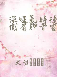 深吸气时后背左侧肩胛骨处疼