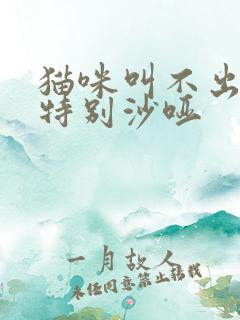 猫咪叫不出声音特别沙哑