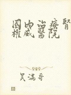 国内治疗肾病的权威医院