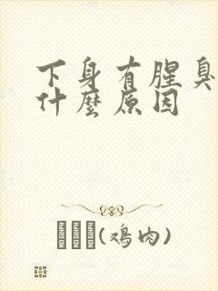 下身有腥臭味是什么原因