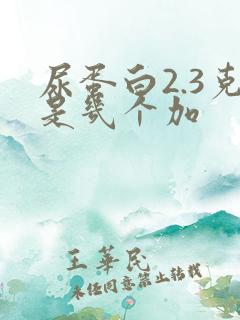 尿蛋白2.3克是几个加