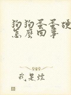 狗狗蛋蛋硬硬的怎么回事