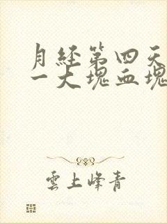 月经第四天掉出一大块血块