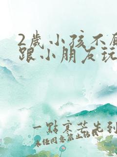 2岁小孩不愿意跟小朋友玩是什么原因