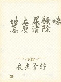 地上尿骚味很大怎么清除