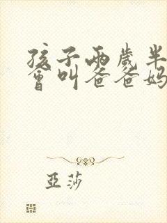 孩子两岁半了只会叫爸爸妈妈怎么办呀