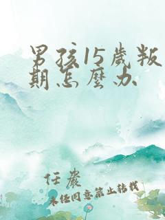 男孩15岁叛逆期怎么办