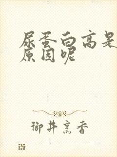 尿蛋白高是什么原因呢