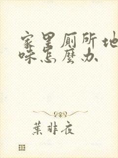 家里厕所地漏反味怎么办