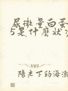 尿微量白蛋白35是什么状况