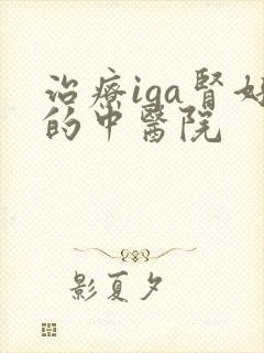 治疗iga肾好的中医院