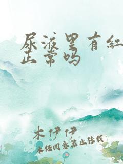 尿液里有红细胞正常吗