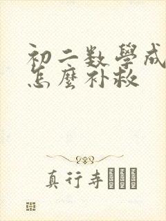 初二数学成绩差怎么补救