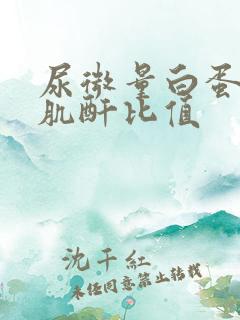 尿微量白蛋白与肌酐比值