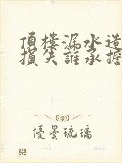 顶楼漏水造成的损失谁承担