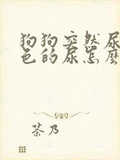 狗狗突然尿出红色的尿怎么办