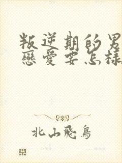 叛逆期的男孩谈恋爱要怎样管教他