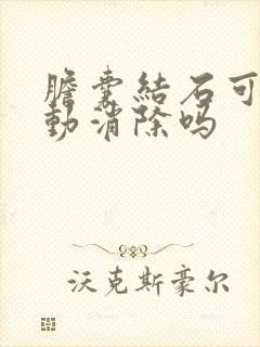 胆囊结石可以自动消除吗