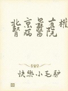 北京最有权威的肾病医院