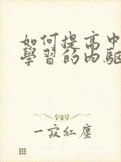 如何提高中学生学习的内驱力