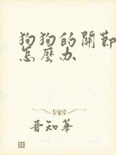 狗狗的关节肿了怎么办