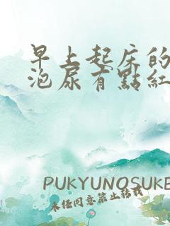 早上起床的第一泡尿有点红