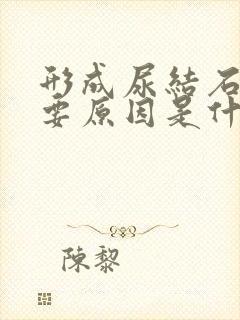 形成尿结石的主要原因是什么