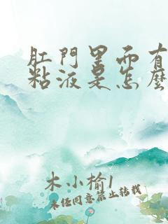 肛门里面有白色粘液是怎么回事