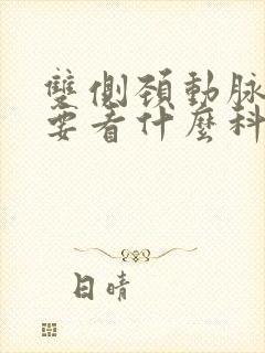 双侧颈动脉斑块要看什么科