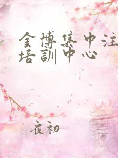 金博集中注意力培训中心