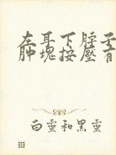 左耳下脖子处有肿块按压有痛