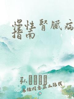 慢性肾脏病治疗指南