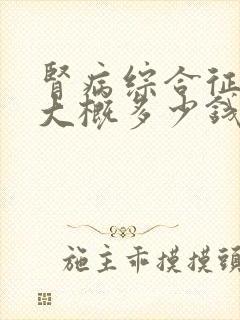 肾病综合征穿刺大概多少钱