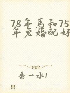 78年马和75年兔婚配好吗