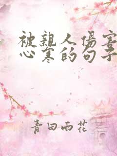 被亲人伤害失望心寒的句子