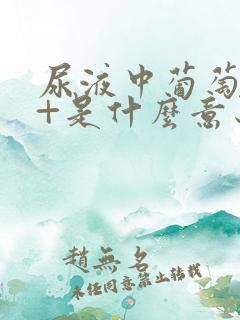 尿液中葡萄糖3+是什么意思