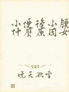 小便后小腹胀痛什么原因女性